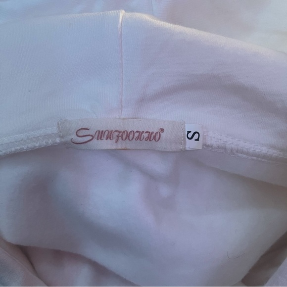 Barbie Cropped Hoodie - White - Size Small - Picture 10 of 13